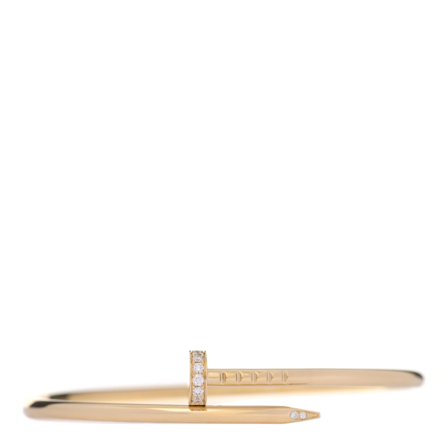 18K Yellow Gold Diamond Small Juste Un Clou Bracelet 15
