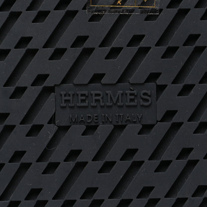 Hermes Calfskin Womens Chypre Sandals 36.5 Black 7 of 9