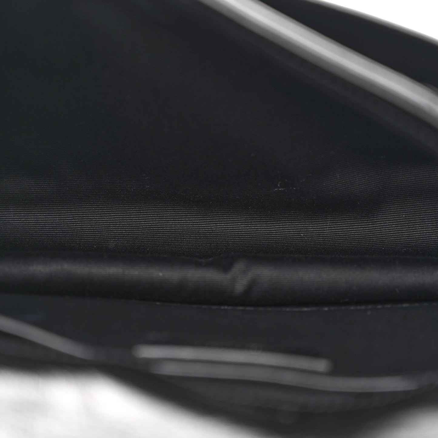 Crinkled Calfskin Matelasse Monogram Baby Niki Chain Satchel Black