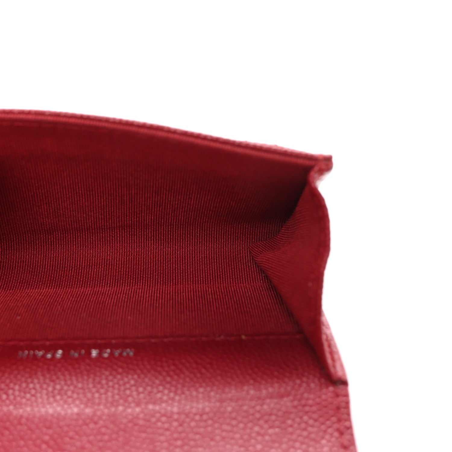 Chanel Caviar Quilted Flap Card Holder Wallet Red 5 of 9