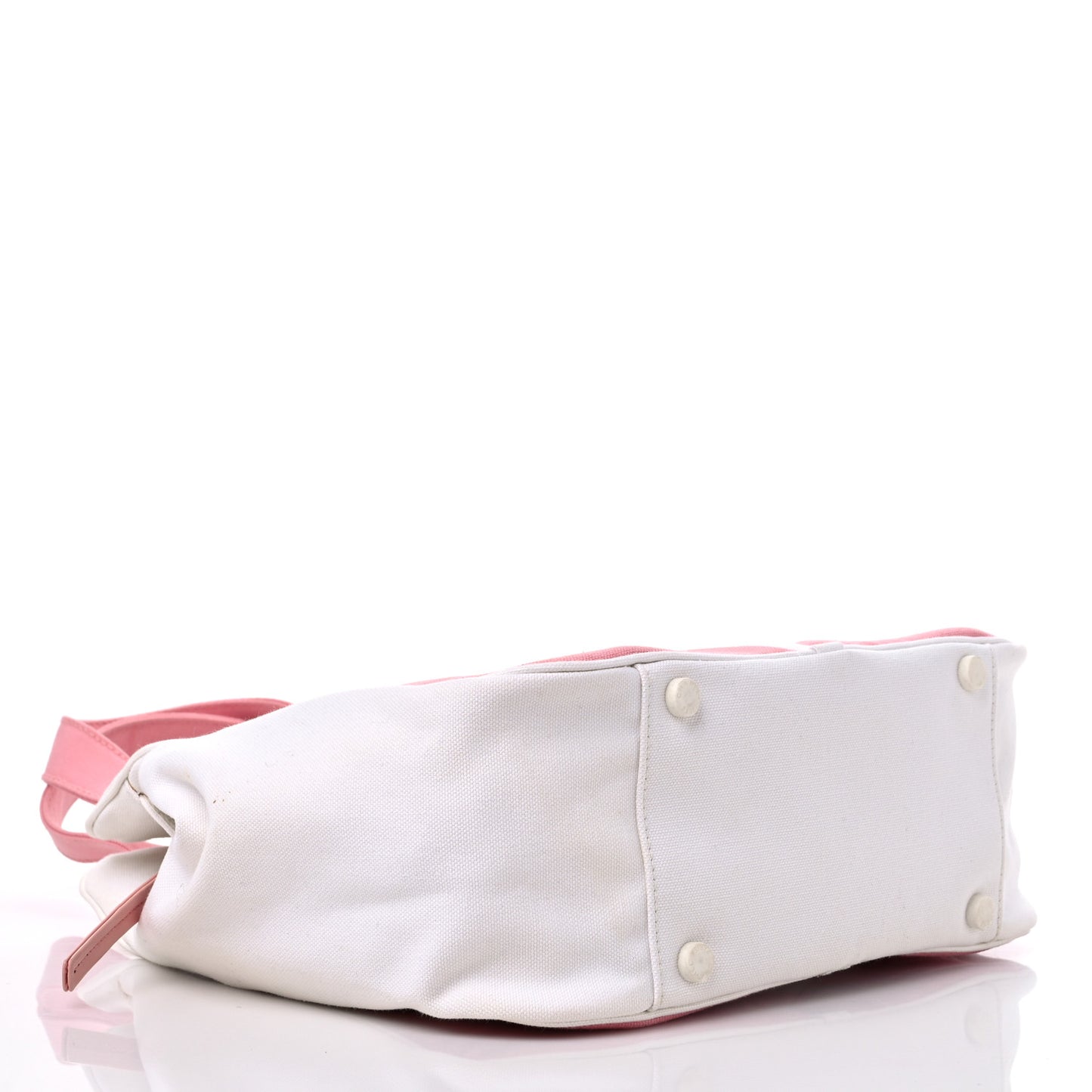 Canvas CC Handbag Pink White