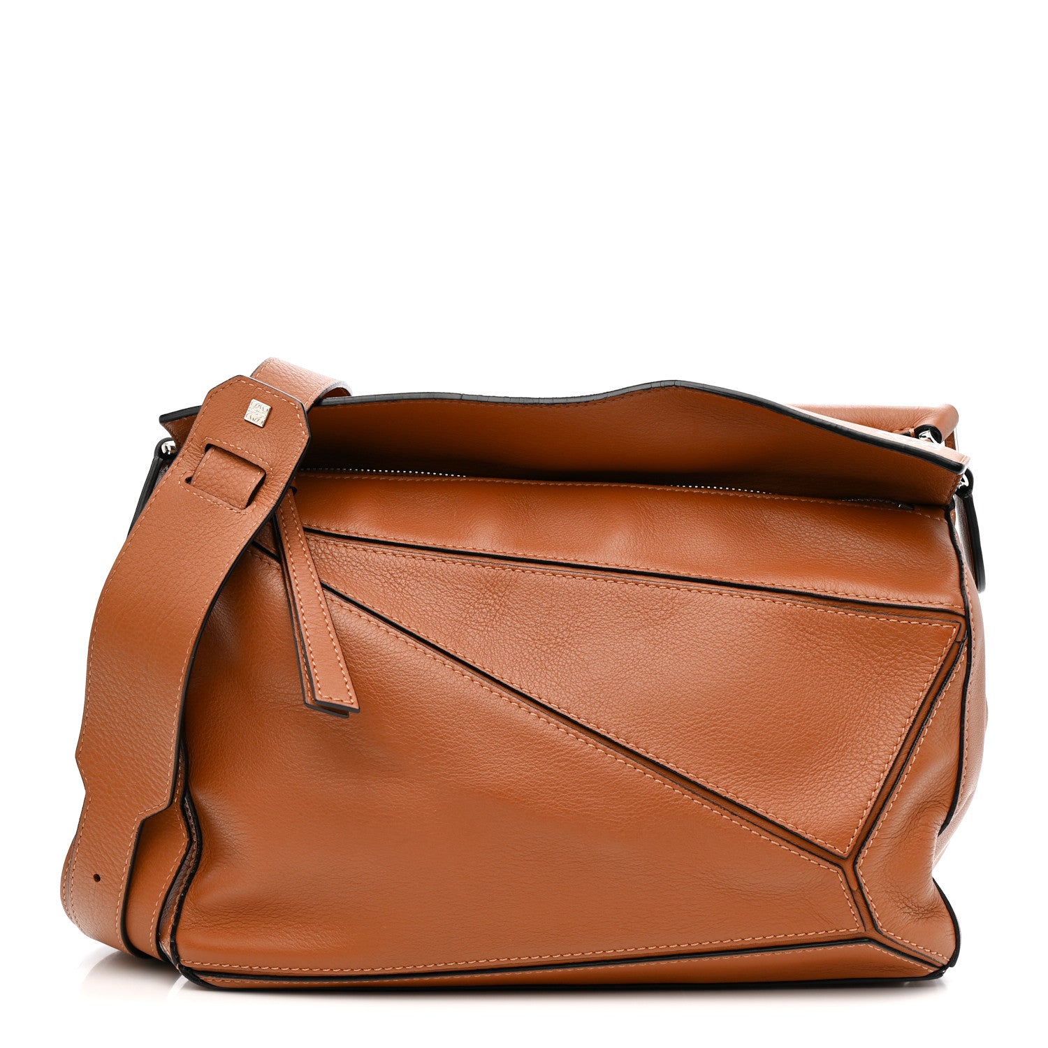 Loewe Calfskin Medium Puzzle Bag Tan 1 of 13