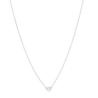 Tiffany Platinum Diamond .22ct Elsa Peretti Diamonds By The Yard Pendant Necklace 1 of 5