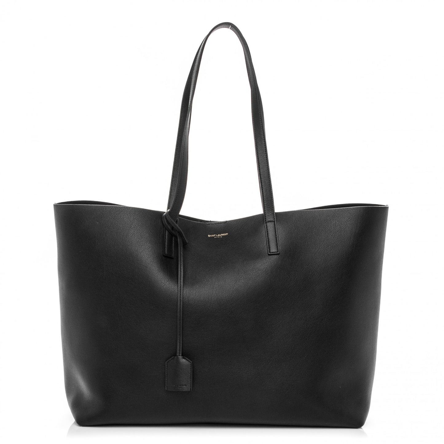 Calfskin Large Shopping Tote Black