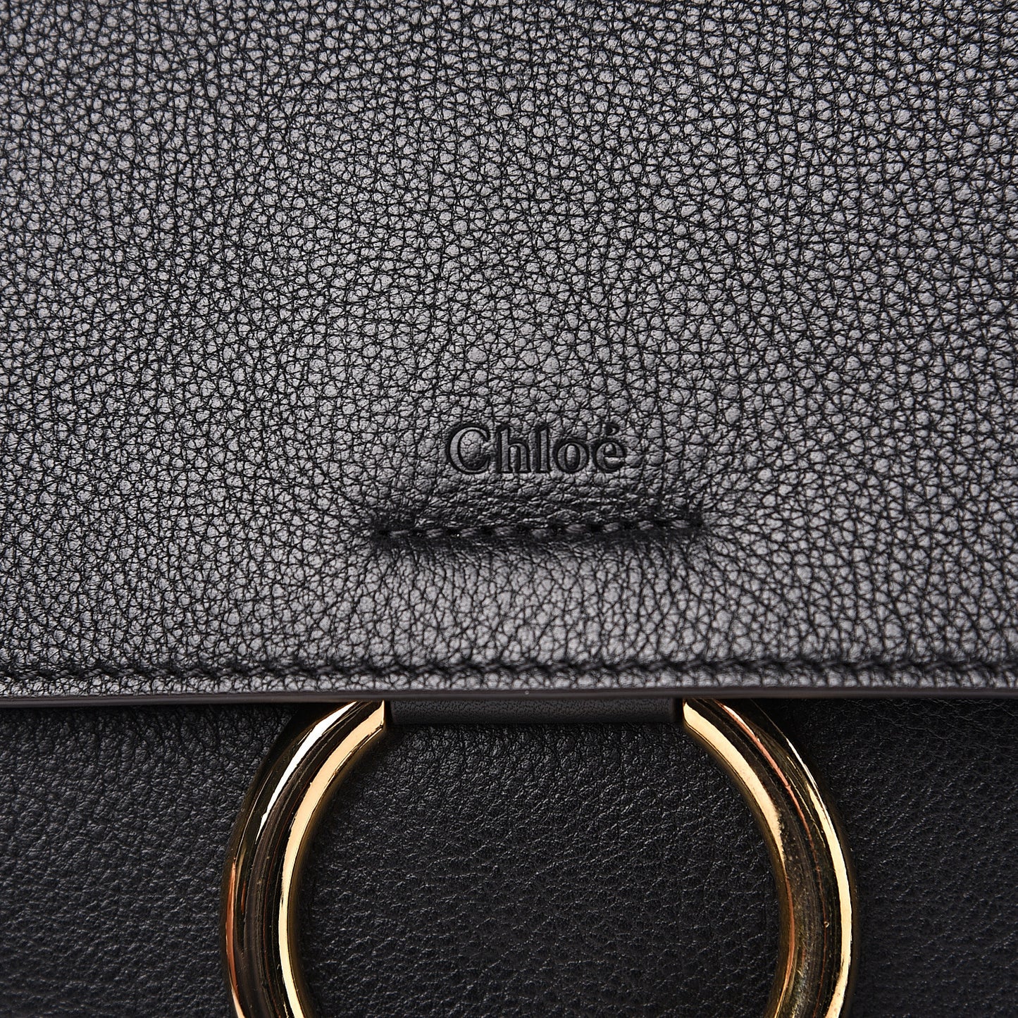 Calfskin Small Faye Day Shoulder Bag Black