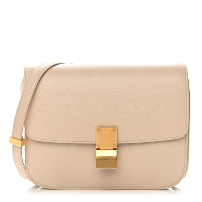 Celine Liege Calfskin Medium Classic Box Flap Bag Powder 1 of 13