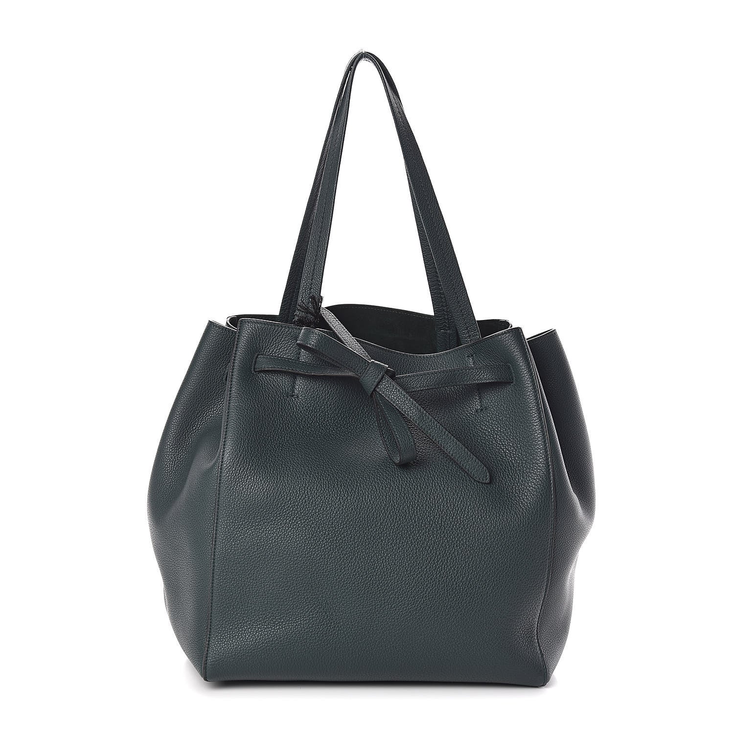 Celine Soft Grained Calfskin Small Belt Cabas Phantom Amazone 1 of 9