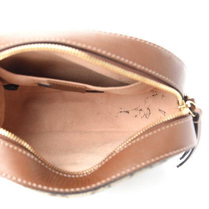 Gucci GG Supreme Monogram Bee Embroidered Mini Chain Shoulder Bag Beige Tuscany 5 of 11