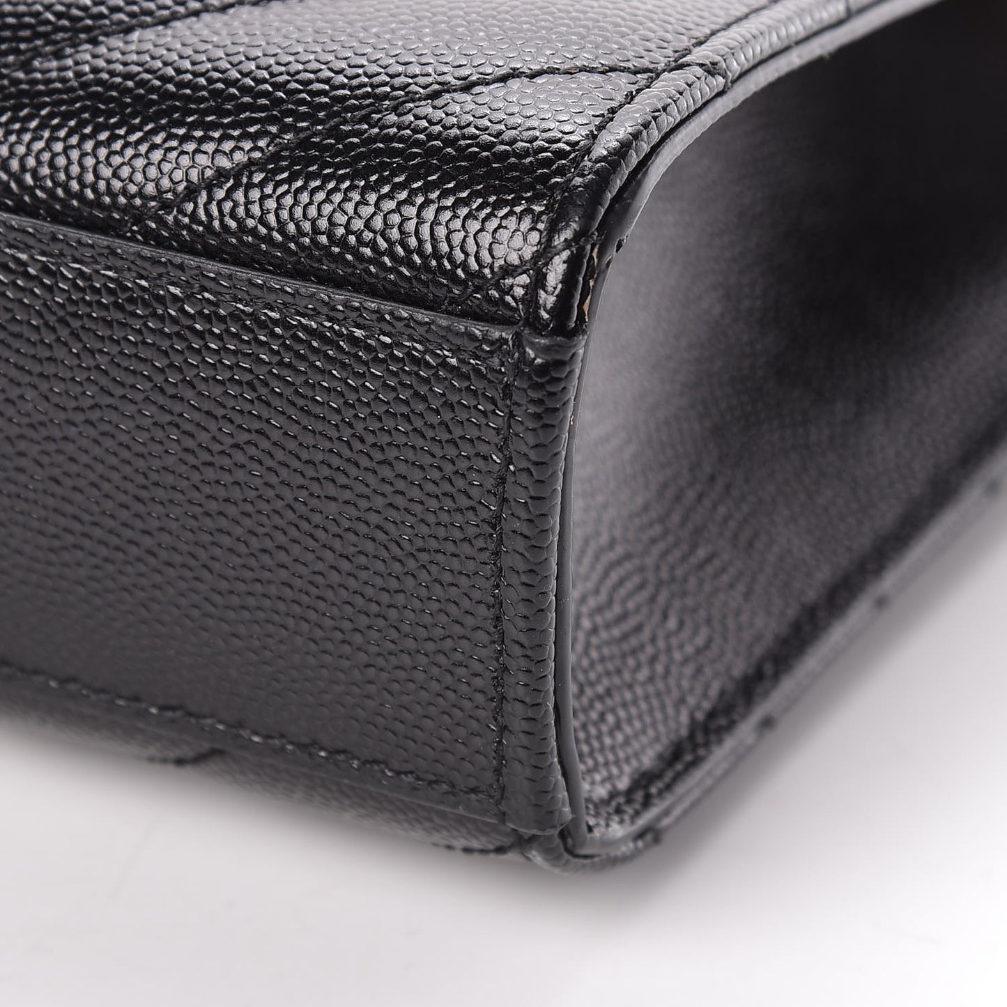 Grain De Poudre Matelasse Chevron Medium Monogram Satchel Black