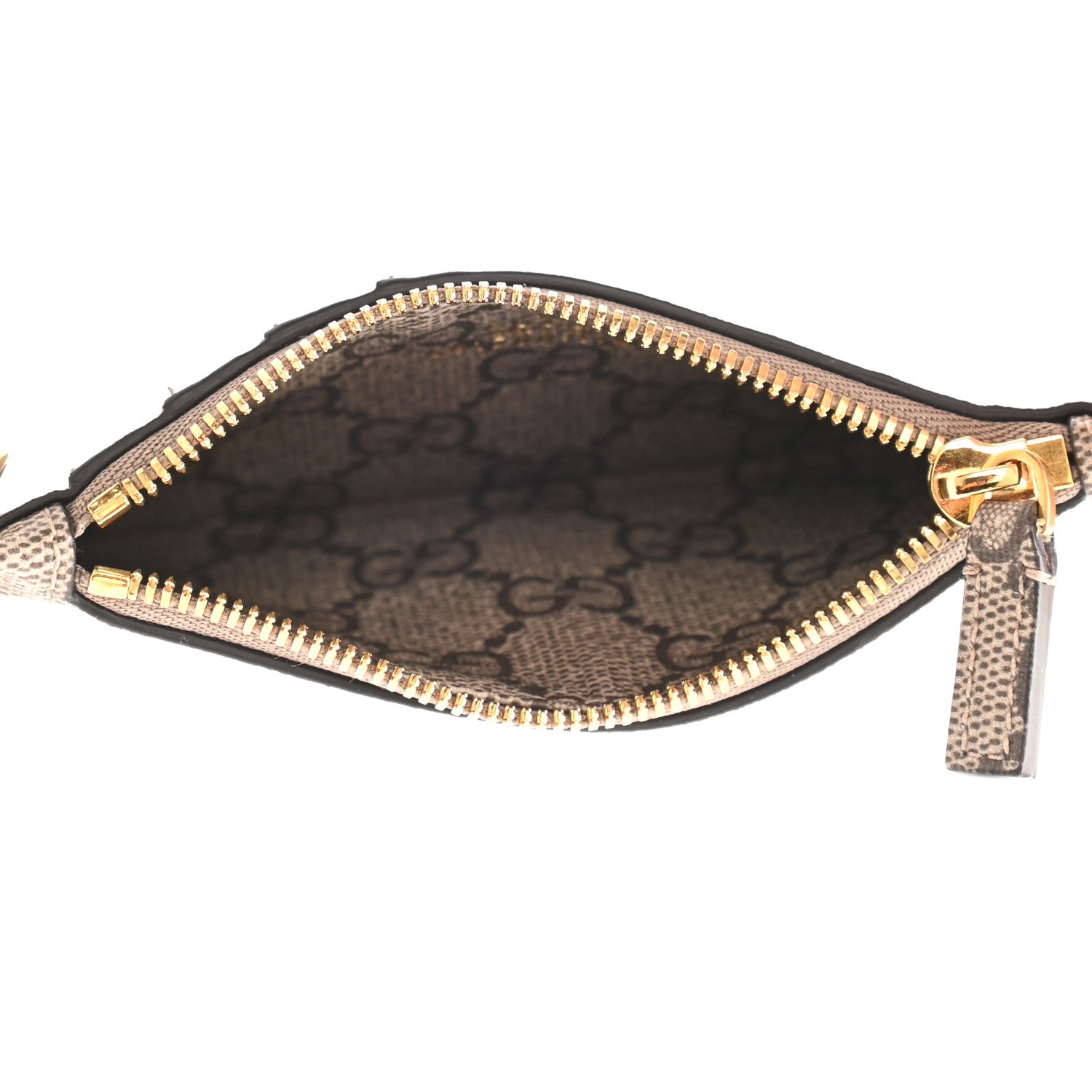 Gucci X BALENCIAGA GG Supreme Monogram Logo Card Case With Strap Beige Ebony 6 of 8