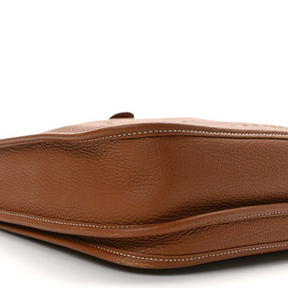 Hermes Taurillon Clemence Evelyne III PM Gold 7 of 10