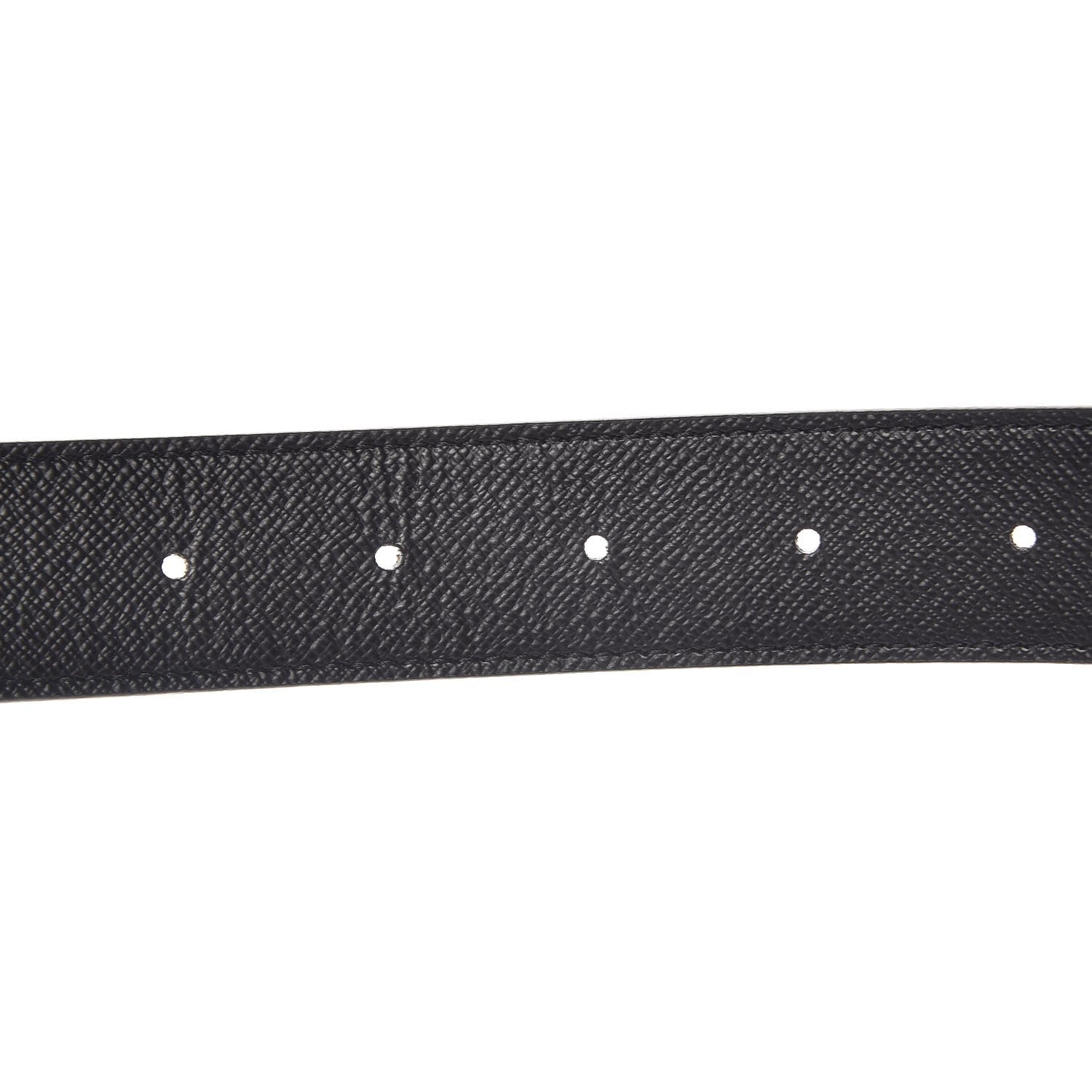 Louis Vuitton Calfskin Monogram 30mm LV Initiales Reversible Belt 85 34 Black 5 of 7