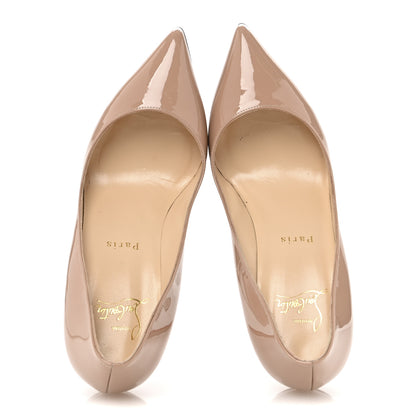 Christian Louboutin Patent Pigalle Follies 85 Pumps 36.5 Nude 2 of 8