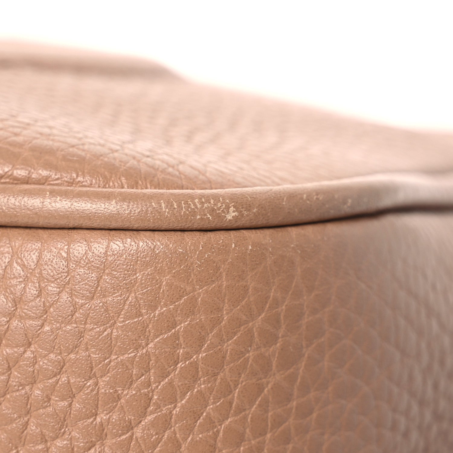 Gucci Pebbled Calfskin Small Soho Disco Bag Camelia 15 of 18