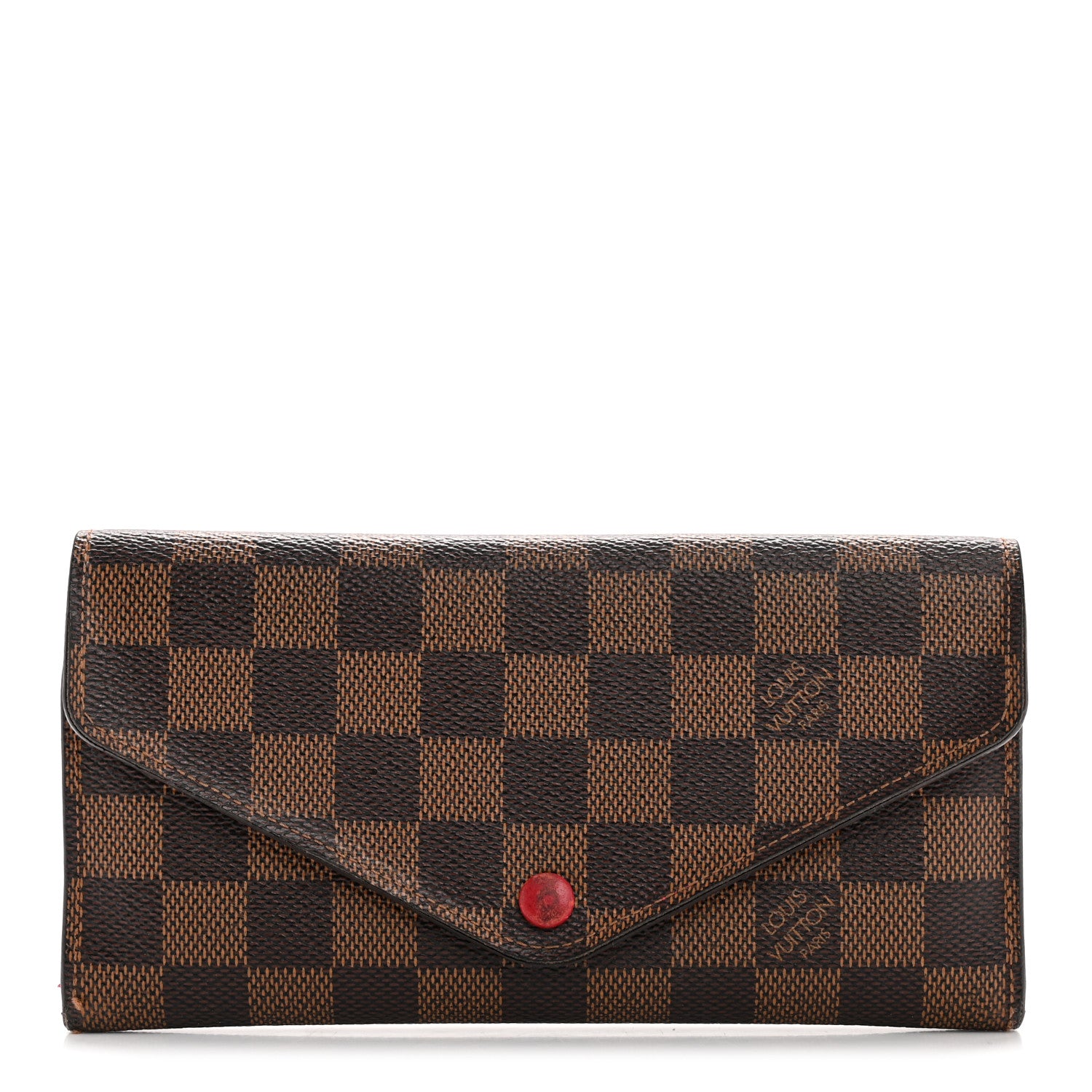 Louis Vuitton Damier Ebene Josephine Wallet Red 1 of 11