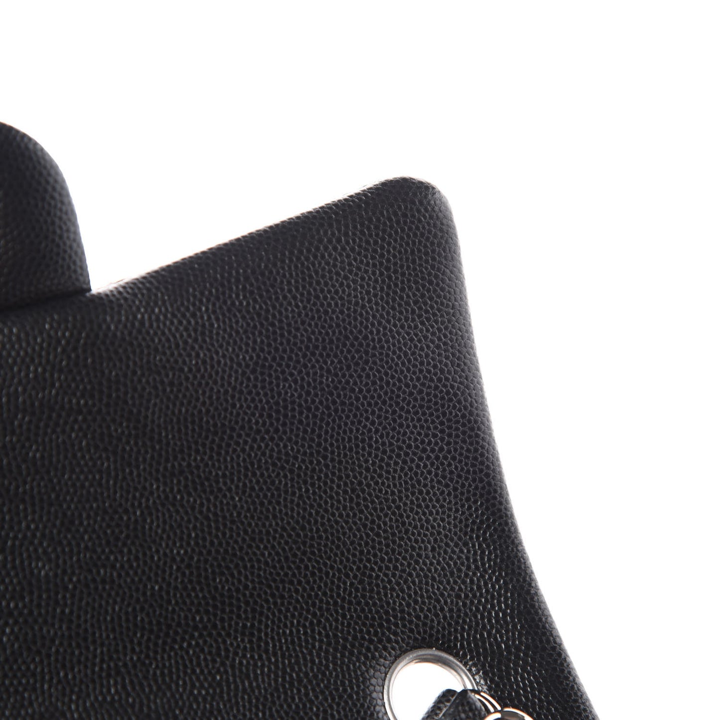 Caviar Quilted Mini Rectangular Flap Black