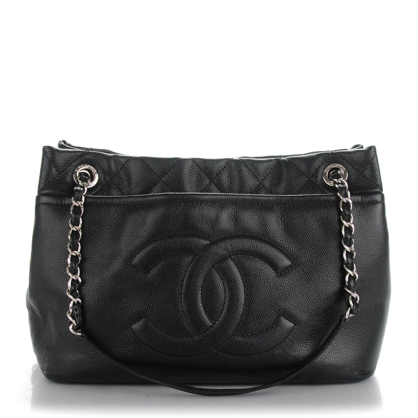 Caviar Quilted CC Timeless Soft Tote Black