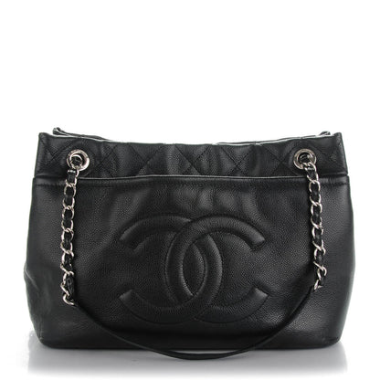 Chanel Caviar Quilted CC Timeless Soft Tote Black 1 of 7