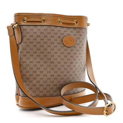 Gucci X DISNEY Mini Vintage GG Supreme Monogram Bucket Bag Beige Vintage Sun Oil 3 of 11