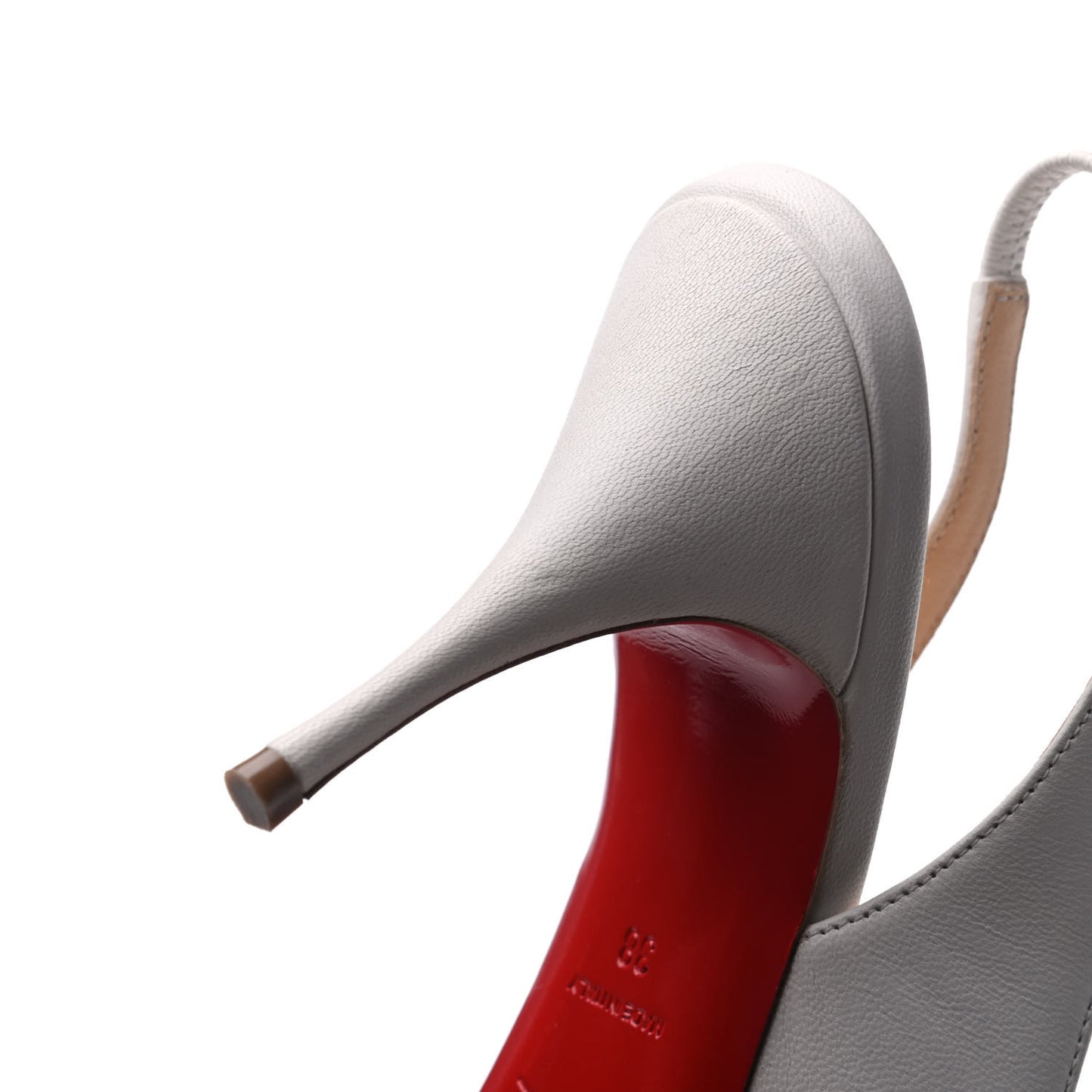 Nappa Clare 80 Slingback Pumps 38 White