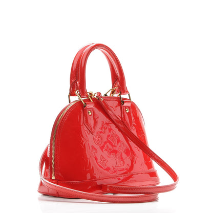 Louis Vuitton Vernis Alma BB Cherry 3 of 13