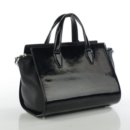 Alexander Wang Patent Calfskin Mini Pelican Satchel Black 3 of 6