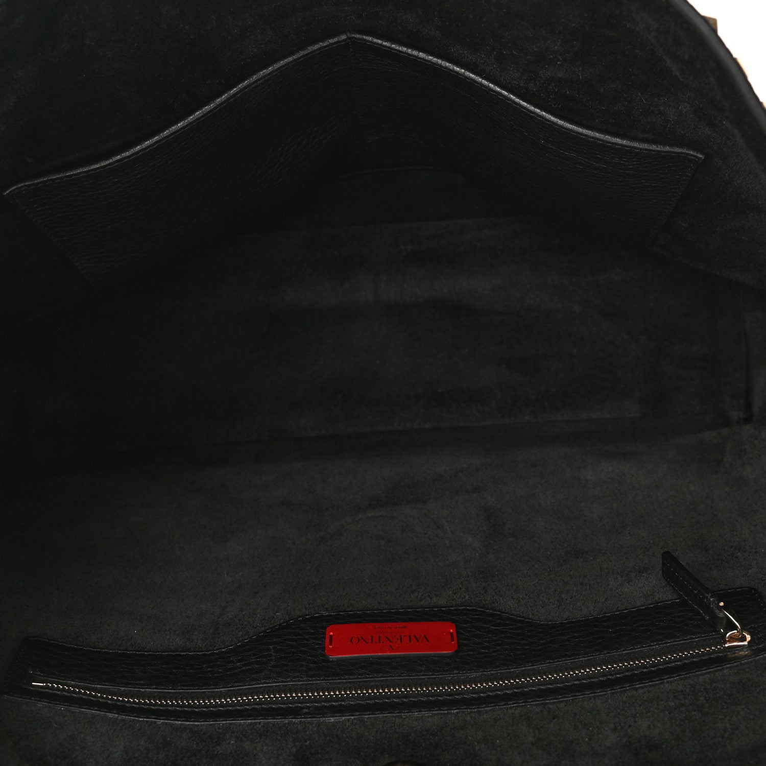 Valentino Garavani Grained Calfskin Rockstud Shoulder Tote Black 5 of 12