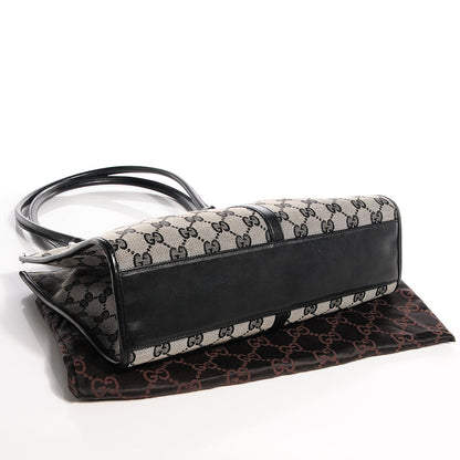 Gucci Monogram Piston Handbag Black 4 of 7