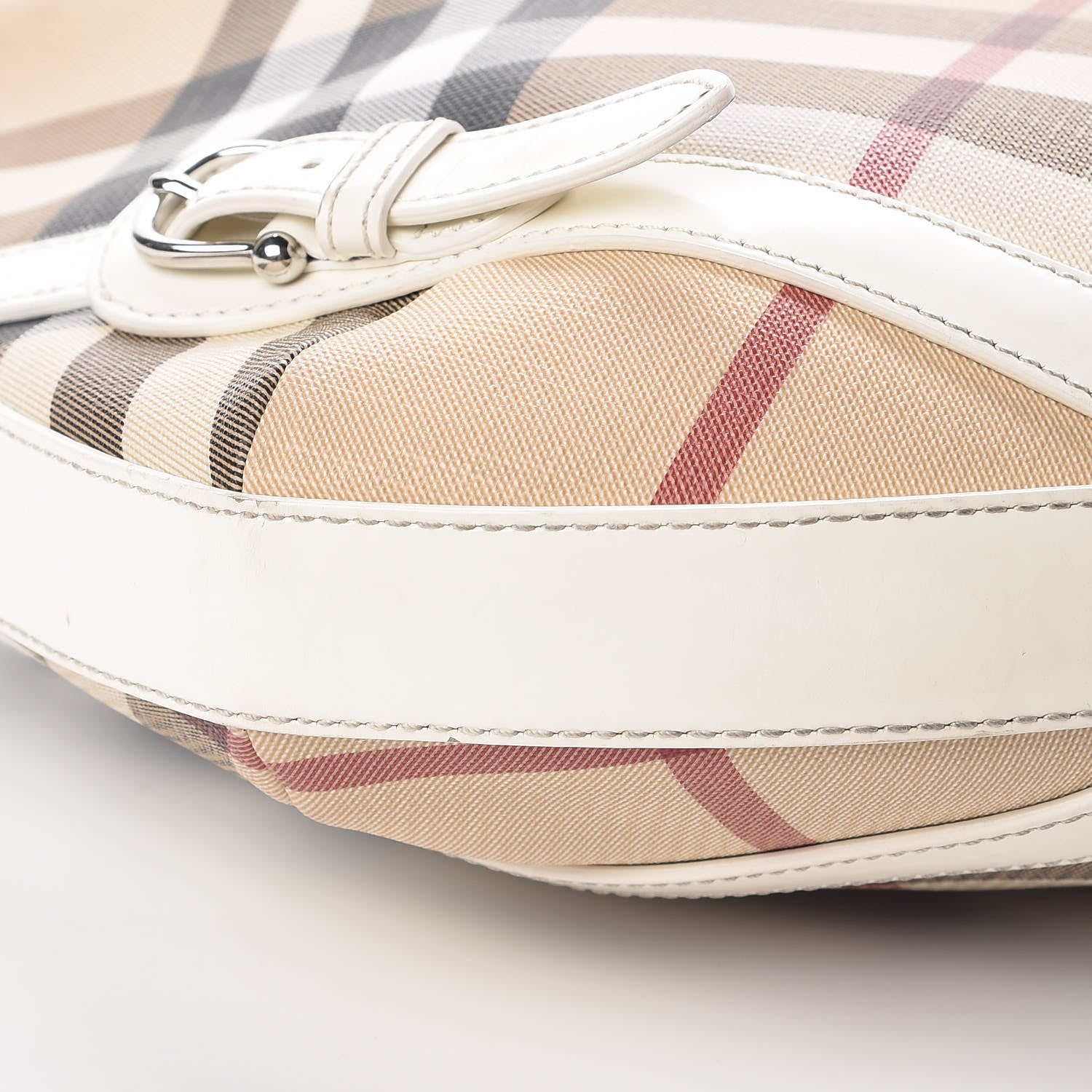 Burberry Supernova Check Large Larkin Hobo White 18 of 20