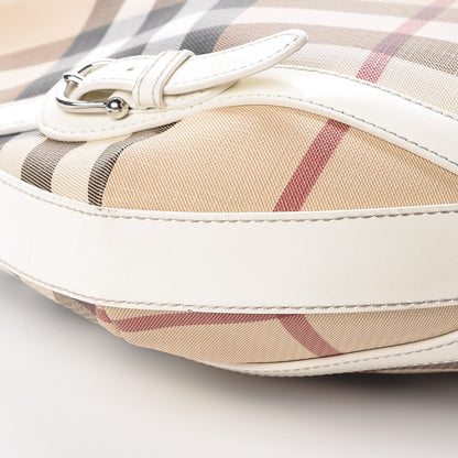 Burberry Supernova Check Large Larkin Hobo White 18 of 20