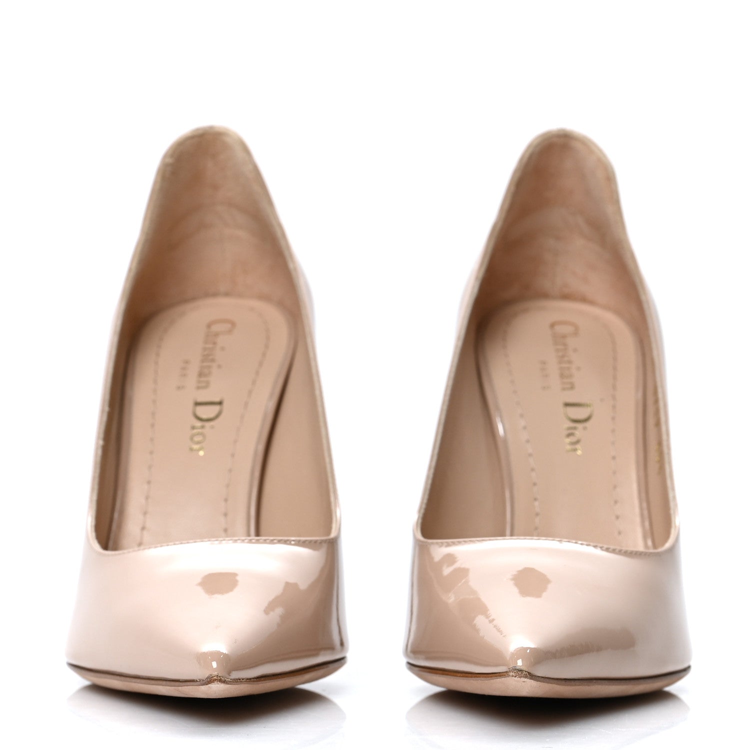 Christian Dior Patent D-Moi Pumps 35.5 Nude 2 of 8