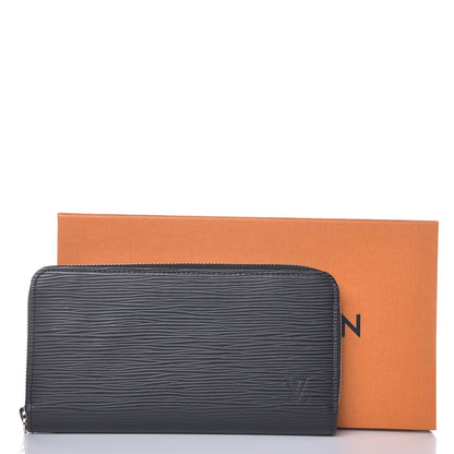 Louis Vuitton Epi Zippy Wallet Black 7 of 7