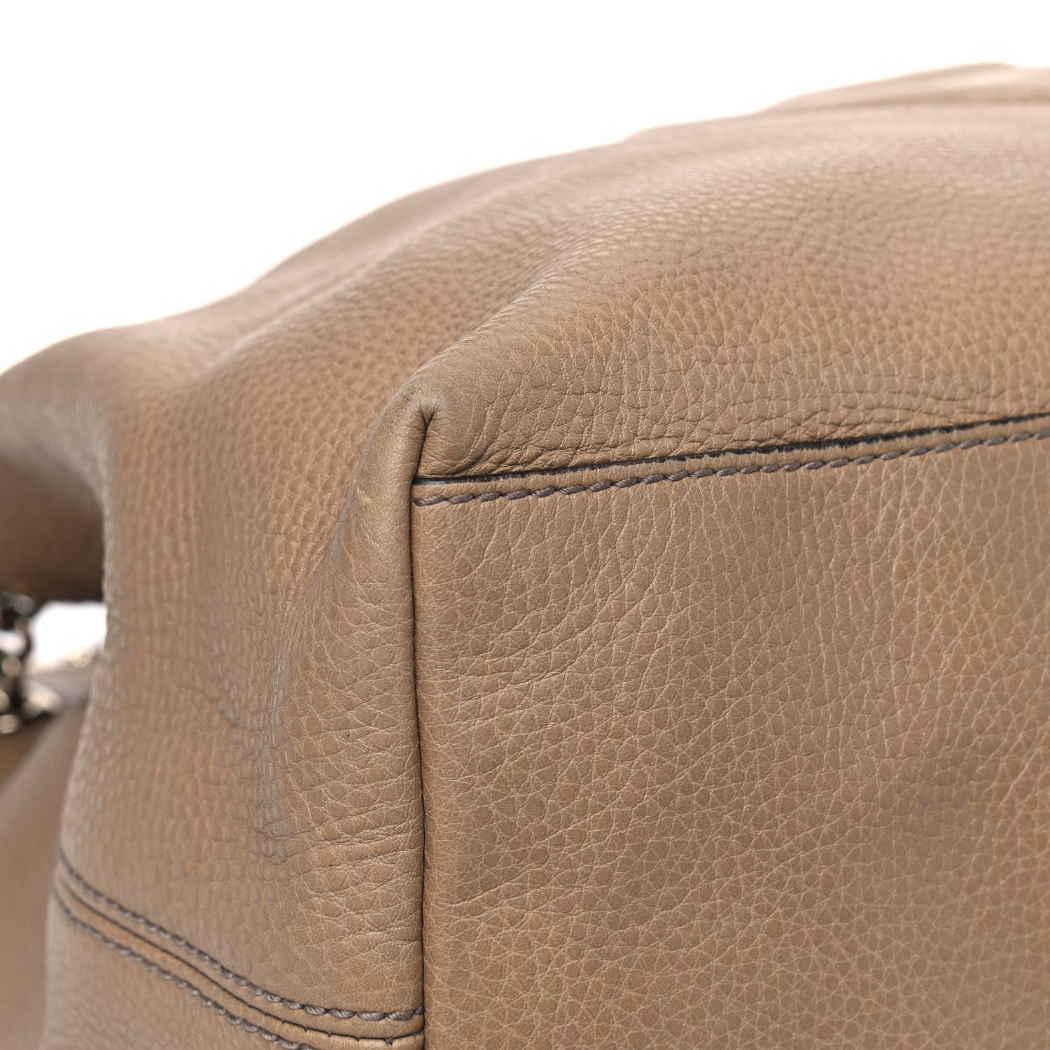 Gucci Pebbled Calfskin Large Soho Chain Shoulder Bag Nude 8 of 21
