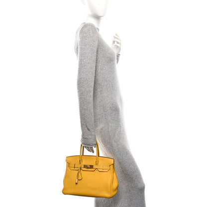 Hermes Togo BIRKIN 30 Jaune Ambre 2 of 10