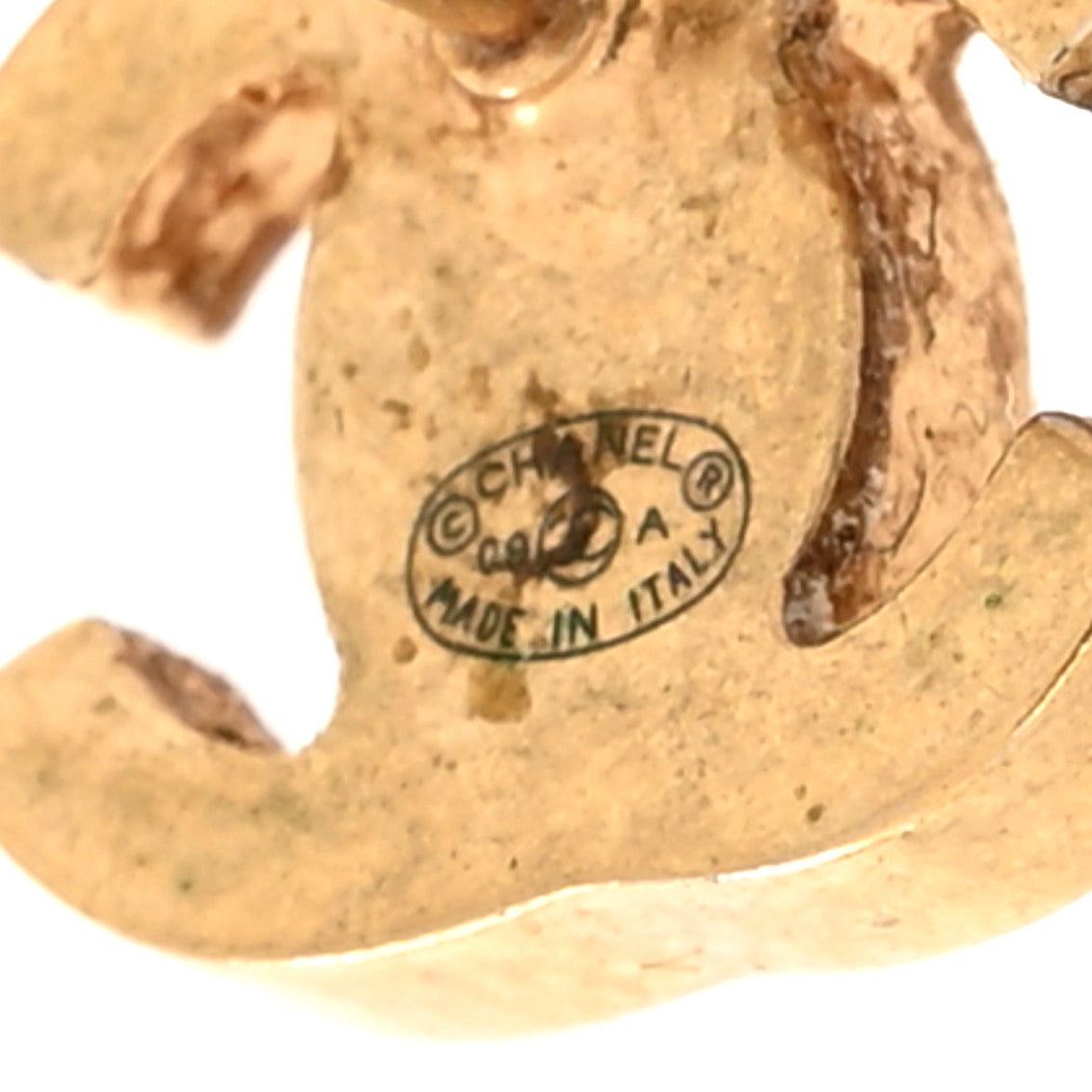 Chanel Metal CC Turnlock Earrings Gold 4 of 4