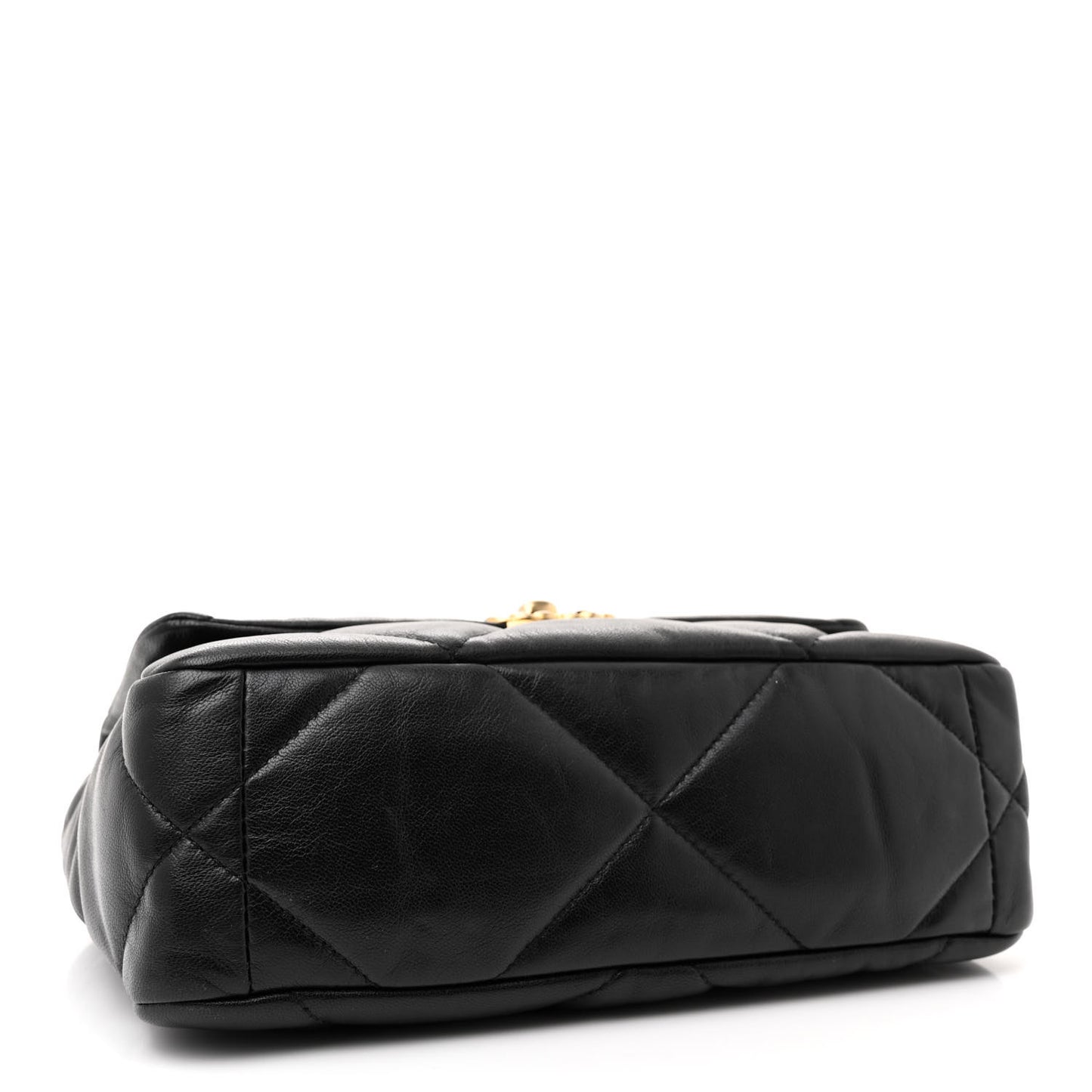 Goatskin Quilted Medium Chanel 19 Flap Black