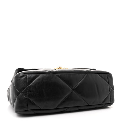 Chanel Goatskin Quilted Medium Chanel 19 Flap Black 4 of 12