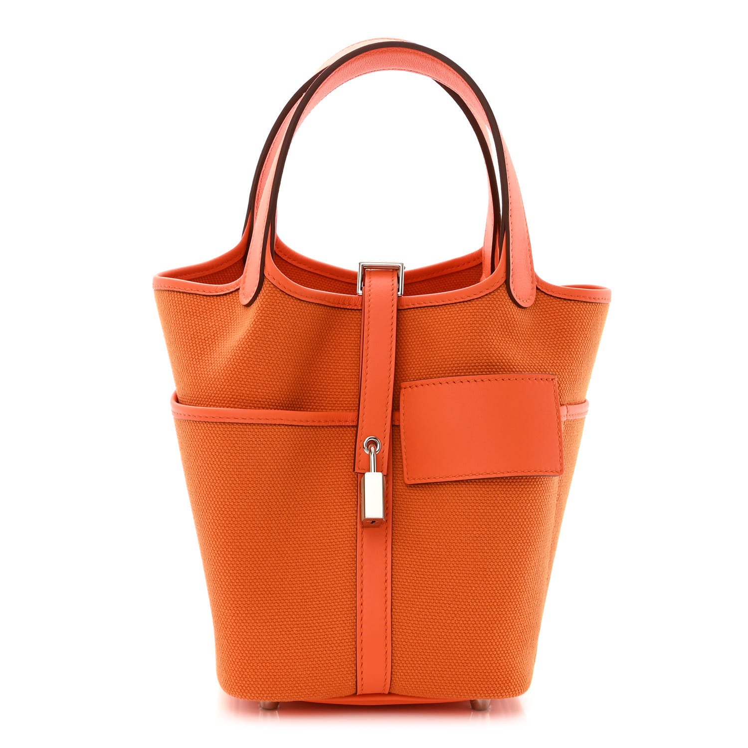 Hermes Toile Goeland Swift Cargo Picotin Lock 18 Orange 1 of 11