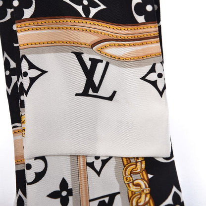 Louis Vuitton Silk Monogram Confidential Bandeau Black 4 of 4