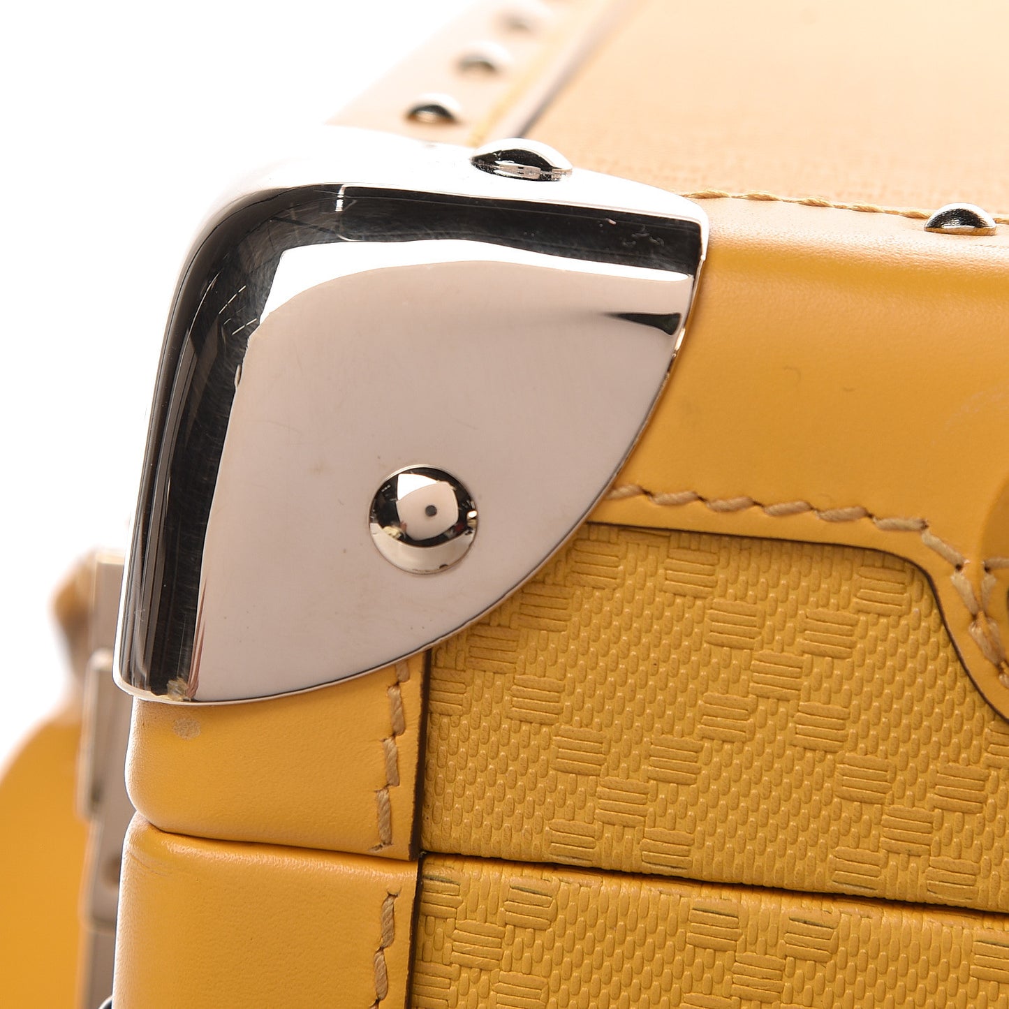 Bright Diamante Structured Suitcase Bumblebee