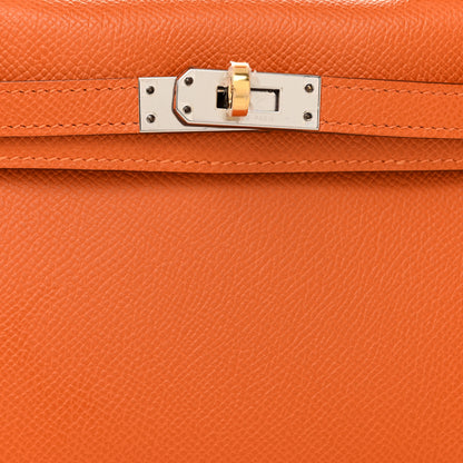 Hermes Epsom Mini Kelly Sellier 20 Orange 8 of 13