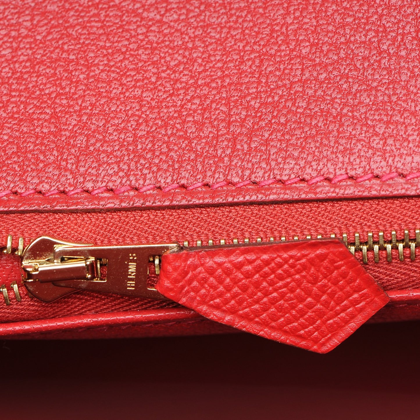 Epsom Birkin 30 Rouge Casaque