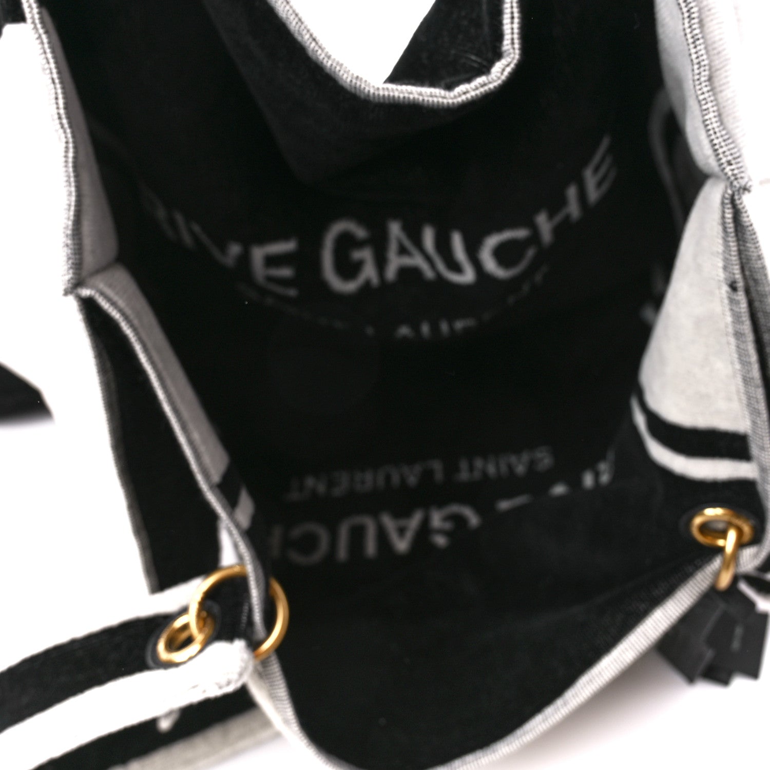 Saint Laurent Terrycloth Rive Gauche Beach Bag 5 of 12