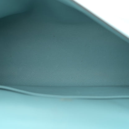 Hermes Swift Kelly Pochette Clutch Bleu Saint Cyr 5 of 13