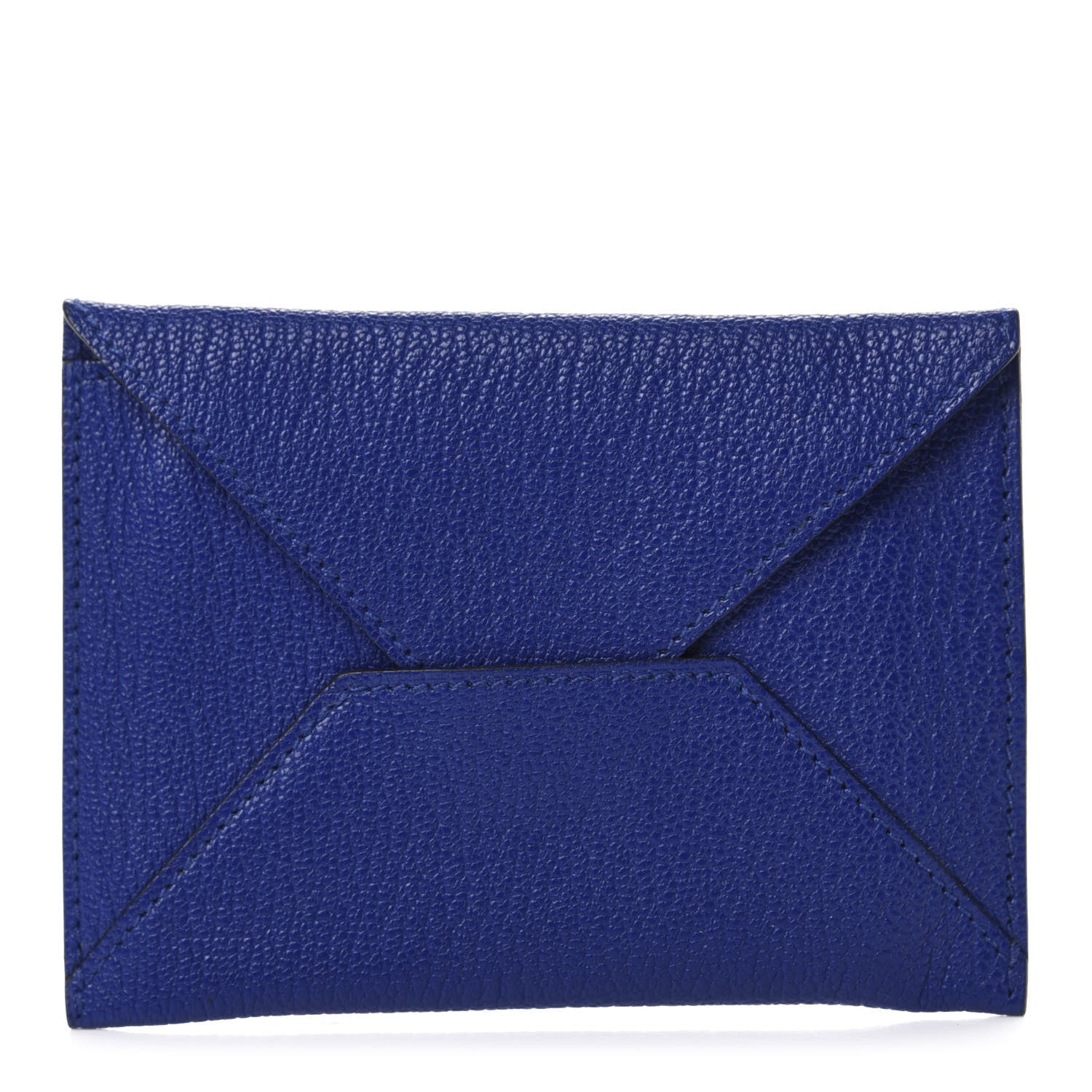 Hermes Chevre Mysore Envelope Wallet Bleu Electrique 1 of 8