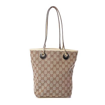 Gucci Monogram Small Eclipse Tote White 1 of 8