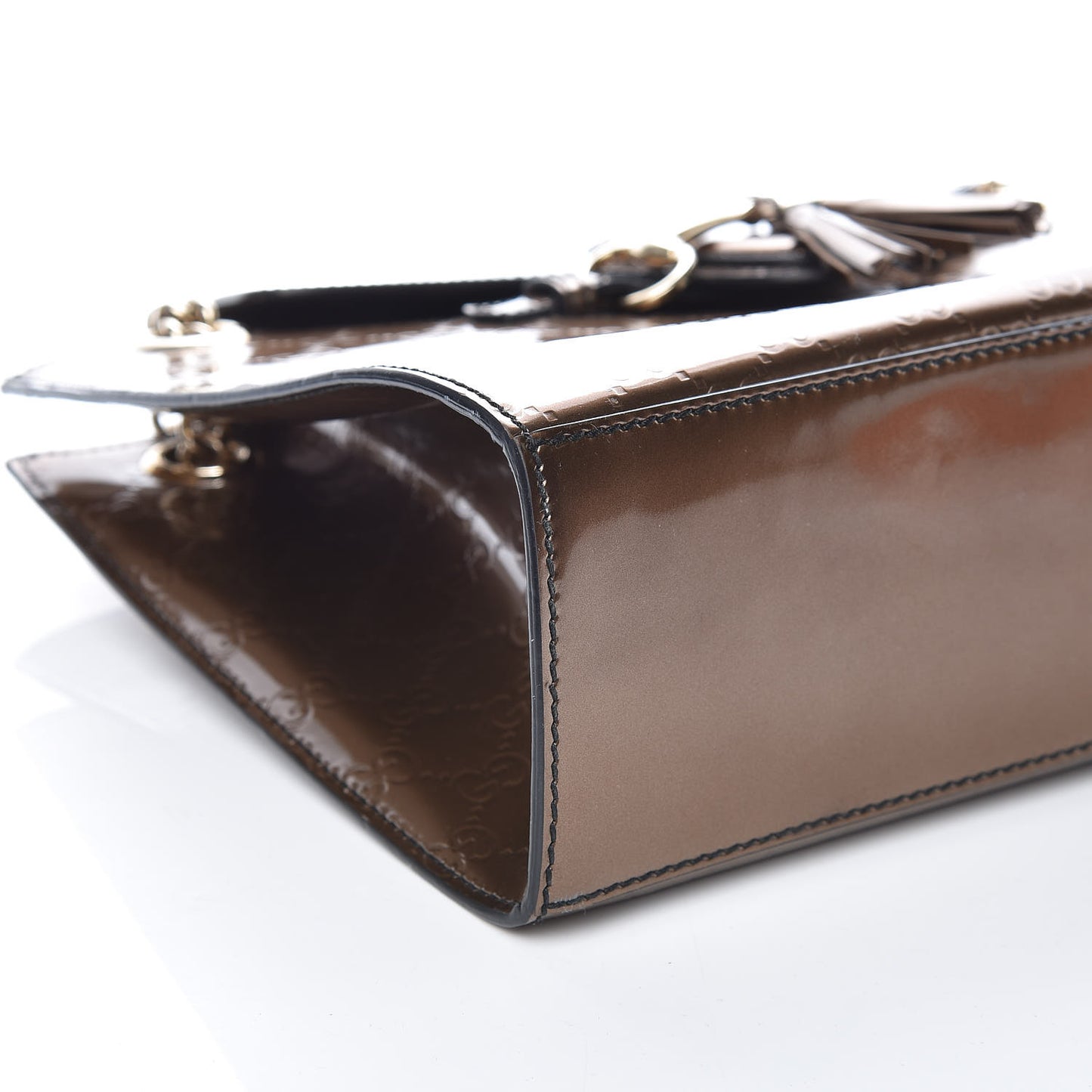 Shine Guccissima Large Emily Chain Shoulder Bag Acero