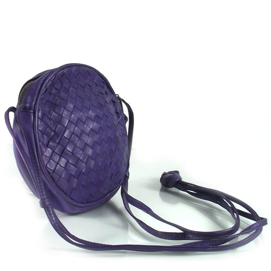 Bottega Veneta Vintage Woven Shoulder Bag Purple 3 of 8