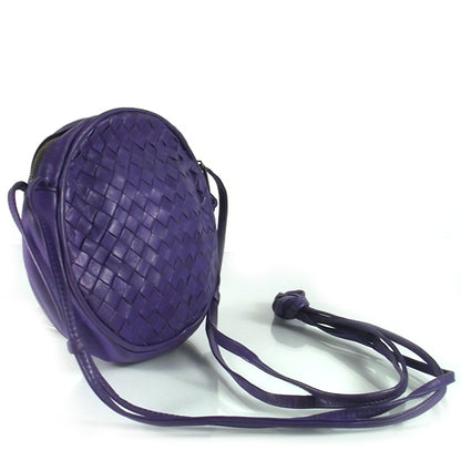 Bottega Veneta Vintage Woven Shoulder Bag Purple 3 of 8