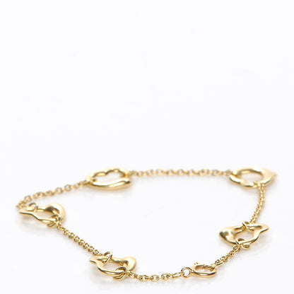 Tiffany 18K Yellow Gold Elsa Peretti Open Heart Bracelet 4 of 7